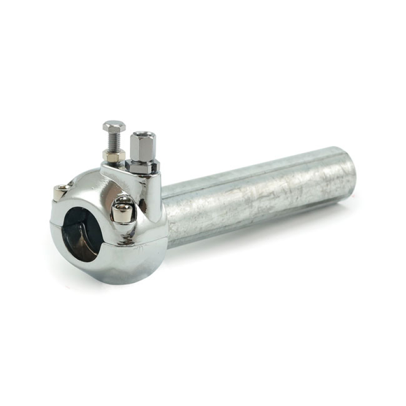 UNIVERSAL METAL THROTTLE GRIP 7/8" HANDLEBARS, CHROME 599200
