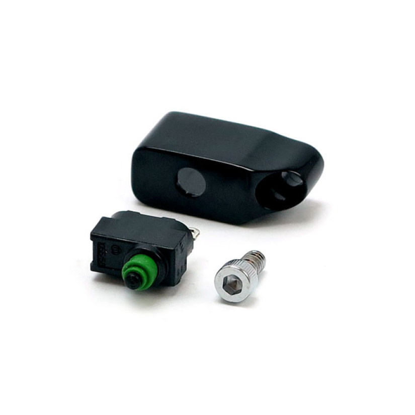 PM, RADIAL HYDRAULIC BRAKE/CLUTCH SWITCH & HOUSING KIT, BLK BLACK OPS; 599238