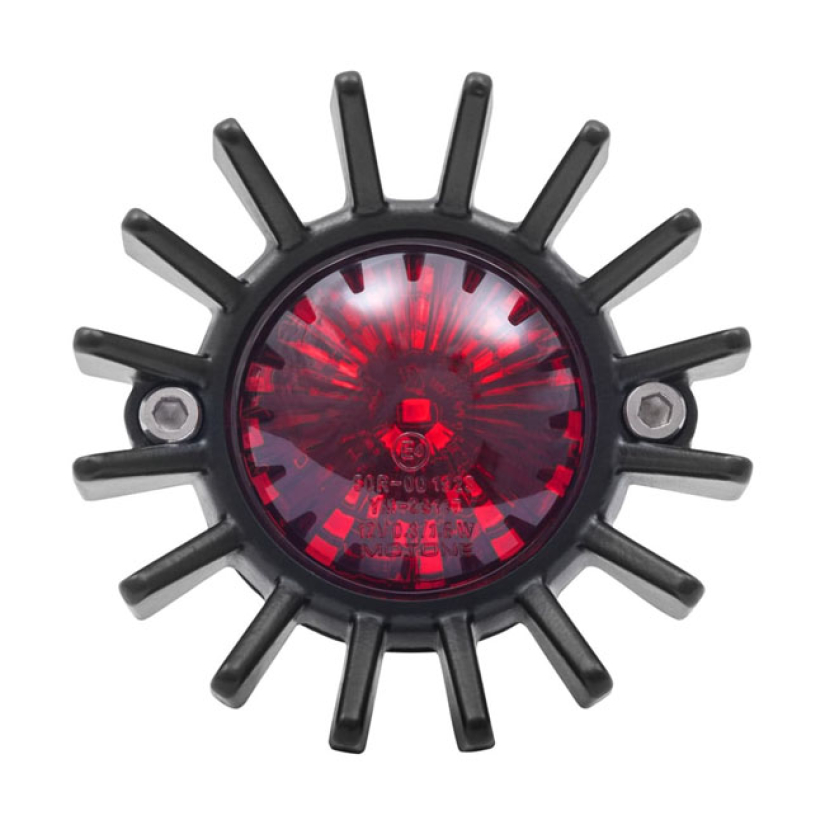 MOTONE, BIG FIN LED TAILLIGHT. BLACK, NO BRACKET. ECE BLACK. TAILLIGHT 599251