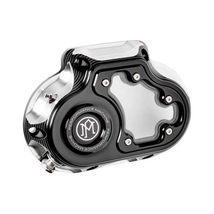 PM, TRANSMISSION END COVER VISION, HYDRAULIC. CONTRAST CUT BLACK ANODI 599346
