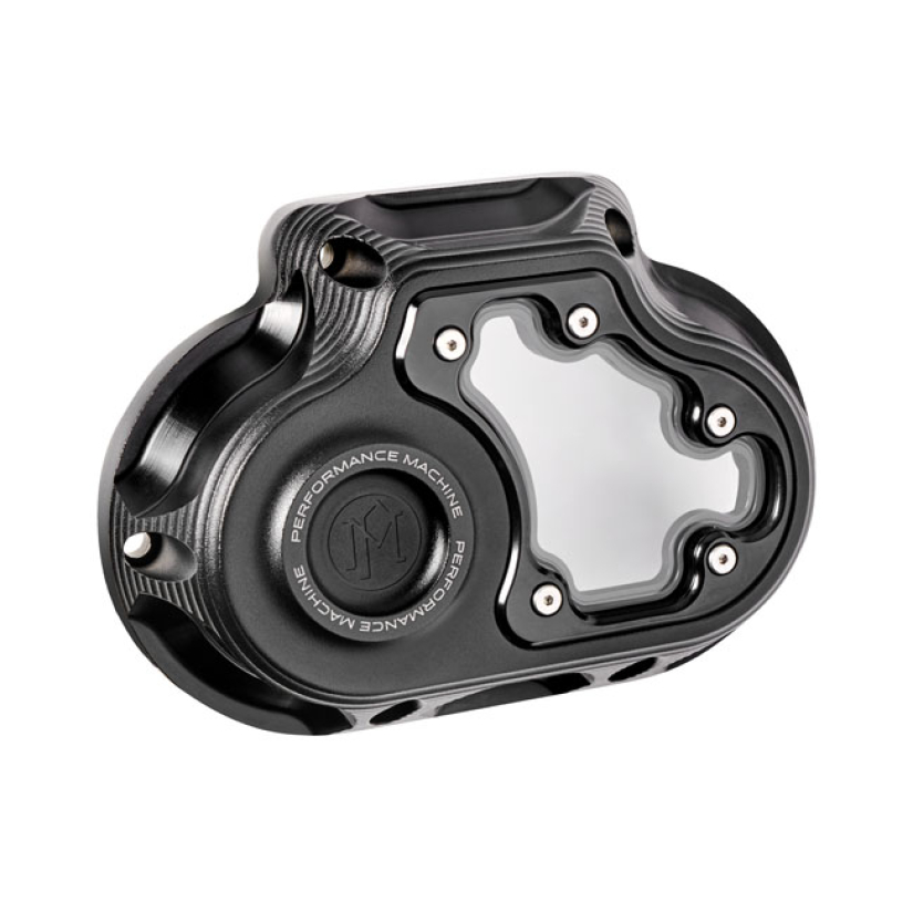 PM, TRANSMISSION END COVER VISION, CABLE CLUTCH. BLACK OPS BLACK OPS; 599350