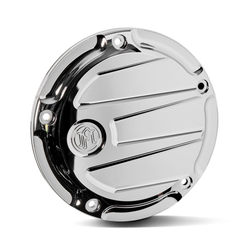PERFORMANCE MACHINE, SCALLOP DERBY COVER. CHROME CHROME PLATED FINISH. 599354