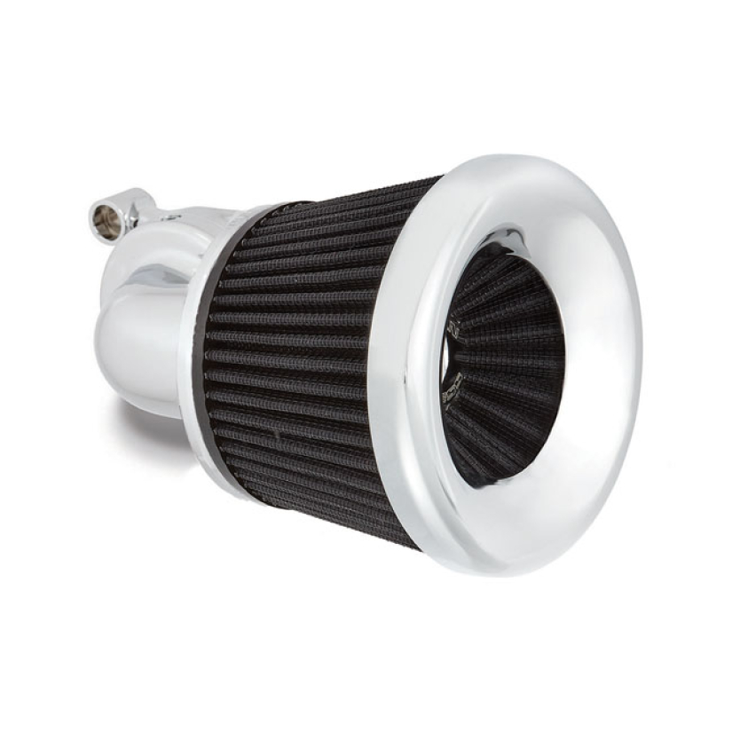 ARLEN NESS, M8 VELOCITY 90Ø AIR CLEANER KIT. CHROME CHROME PLATED FINI 599426