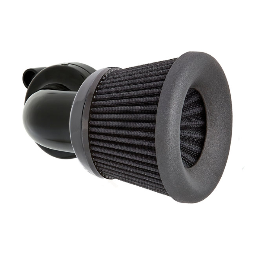 ARLEN NESS, VELOCITY 90Ø AIR CLEANER KIT. BLACK ALL BLACK ANODIZED FIN 599429
