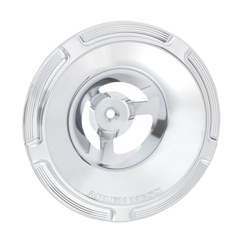 ARLEN NESS, BEVELED VELOCITY 65Ø/90Ø AIR CLEANER COVER. CHR CHROME PLA 599436