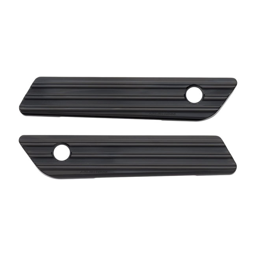 ARLEN NESS, SADDLEBAG LATCH COVER SET. 10-GAUGE, BLACK ALL BLACK ANODI 599445