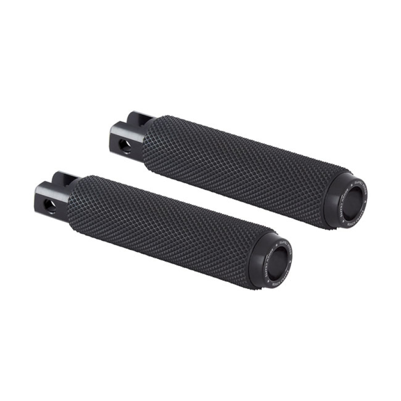 ROUGH CRAFTS, PASSENGER FOOT PEGS. ALL BLACK RUBBER DESIGN FEATURES CL 599470