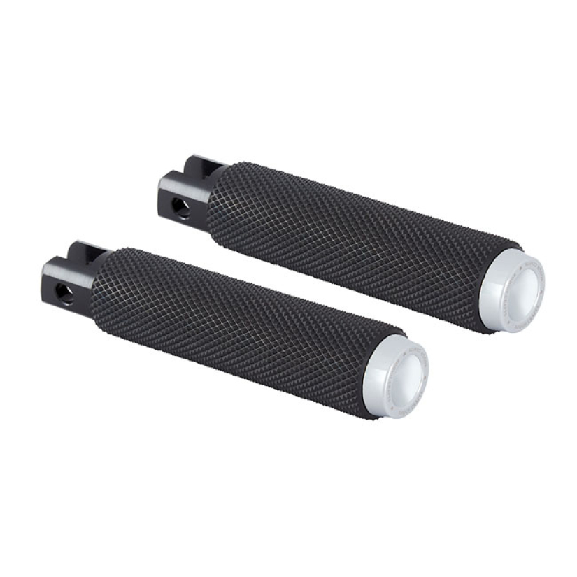 ROUGH CRAFTS, PASSENGER FOOT PEGS. CHROME RUBBER DESIGN FEATURES CLEAN 599471
