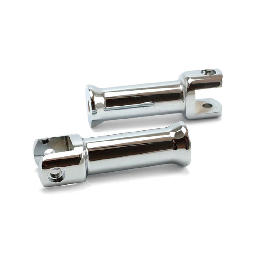 M8 SOFTAIL PASSENGER FOOTPEG MOUNTS, CHROME RIGID MOUNT. USED WHEN INS 599664