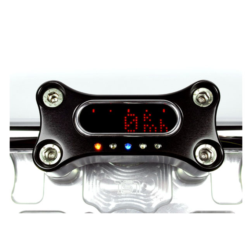 MOTOGADGET, MSM HANDLEBAR TOP CLAMP. 22MM. BLACK BLACK ANODIZED. FOR 2 830102