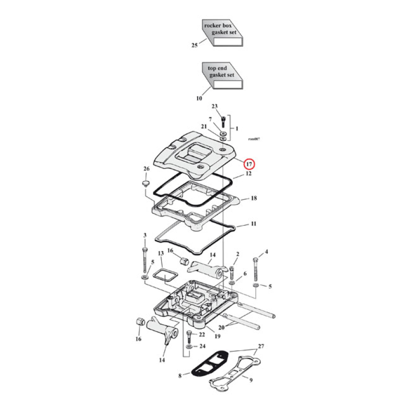ROCKER COVER, UPPER. CHROME 900233