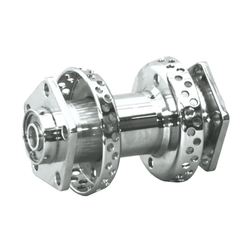 DUAL FLANGE HUB 80 SPOKES. CHROME COMPLETE CHROME PLATED STEEL DUAL FL 900236