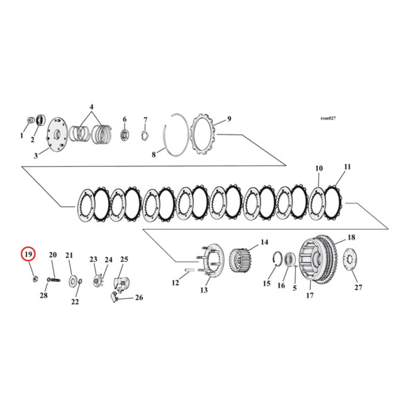 JAM NUT, CLUTCH ADJUSTER 900576