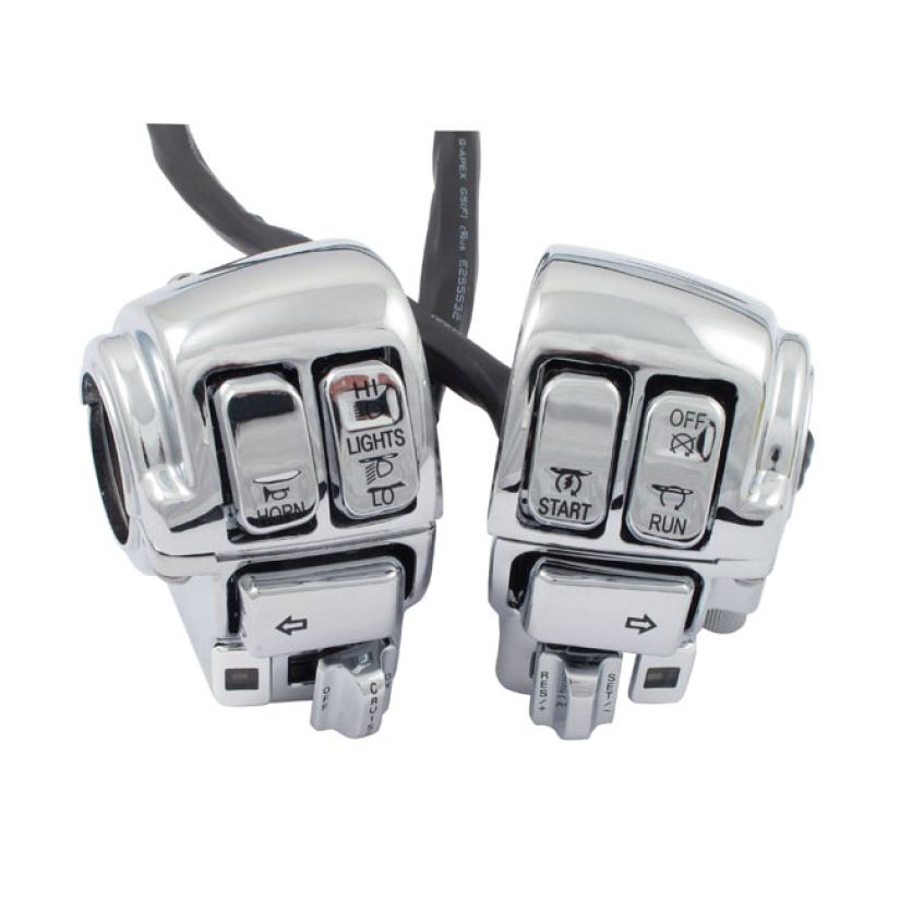 SWITCH HOUSING KIT CHROME; WITH CRUISECONTROL SWITCHES & 60 INCH WIRIN 900597