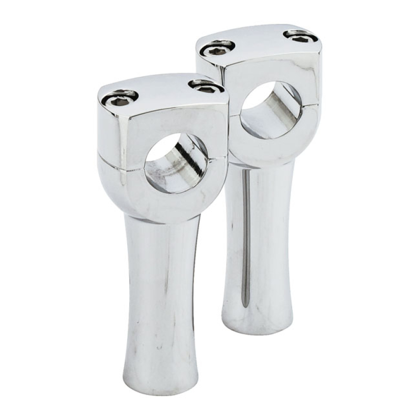 DIGHTON 4" DOMED RISERS. CHROME CHROME. ALUMINUM LIGHTWEIGHT FOR 1" HA 900852