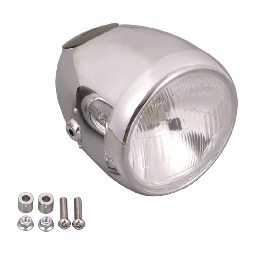 CHROME VINTAGE 5-3/4" HEADLIGHT 900937