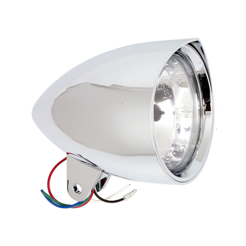 4-1/2" HEADLIGHT W/ PEAK VISOR, CHR 900946