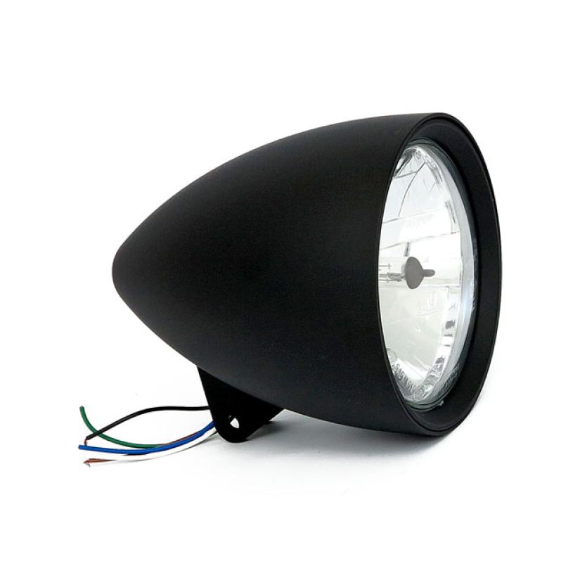 SMOOTHIE 5-3/4" HEADLAMP WITHOUT VISOR. BLACK 900949
