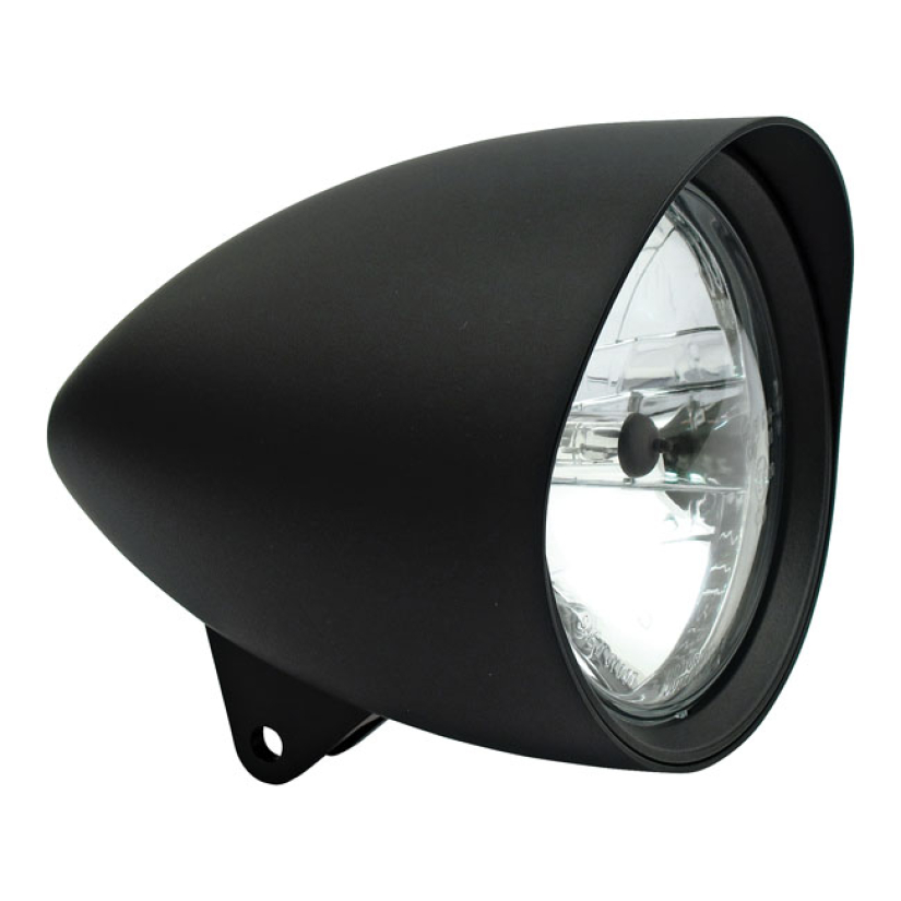 AJOVALO, SMOOTHIE 5-3/4" HEADLAMP ROUND VISOR BLK 900952