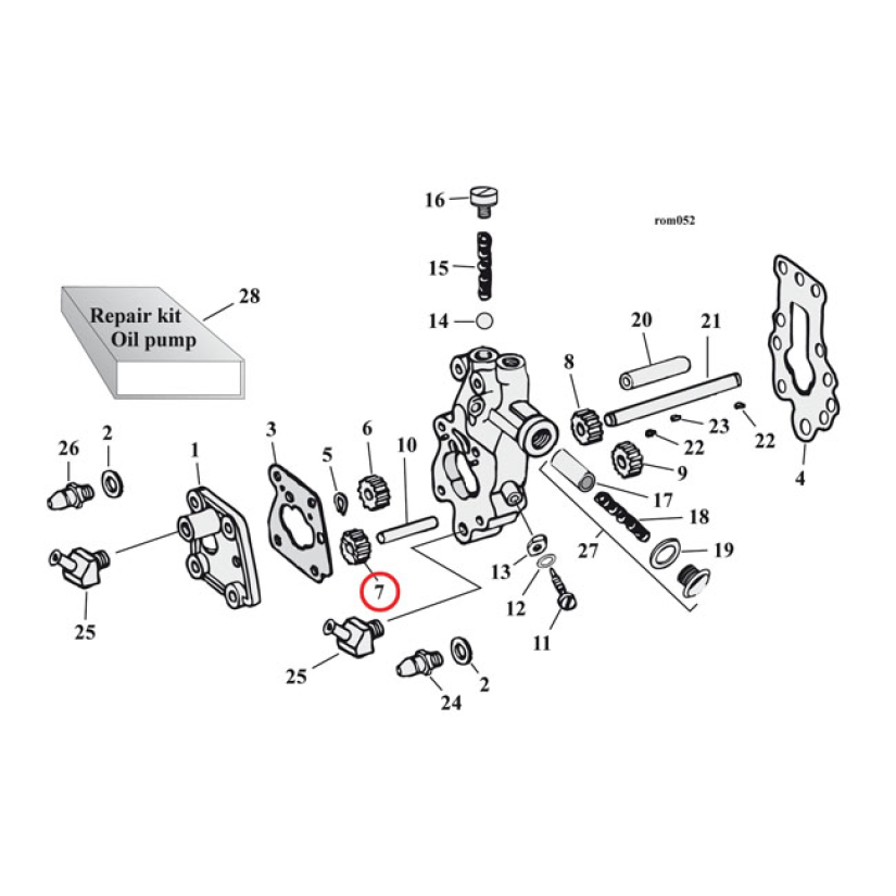 JIMS OIL PUMP GEAR, IDLE 901314