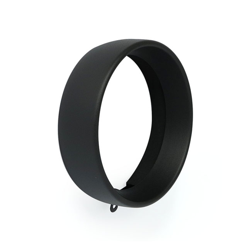 RECESSED TRIM RING. 5-3/4" HEADLAMP. BLACK WRINKLE 901381
