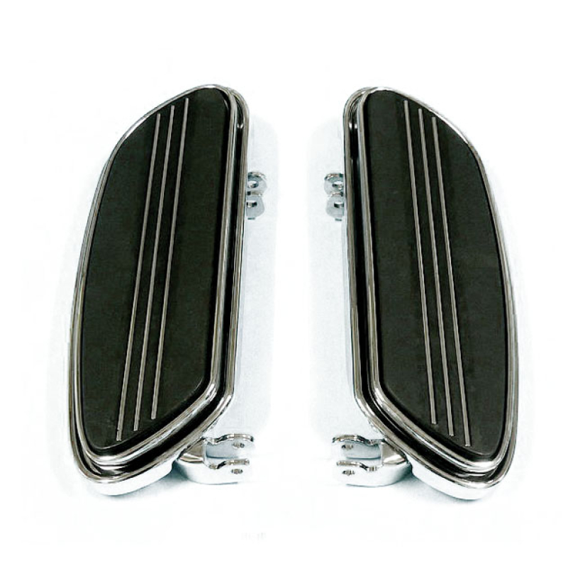 RUNWAY RIDER FLOORBOARDS, 1" EXTENDED. CHROME CHROME. THIS 1" (2.54MM) 901527