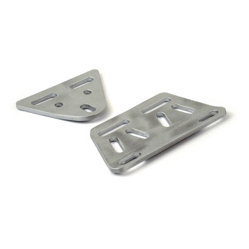 ALUMINUM UNIVERSAL HEAD LAMP BRACKET WITH SLOTTED MOUNTING HOLES.  OVE 901898