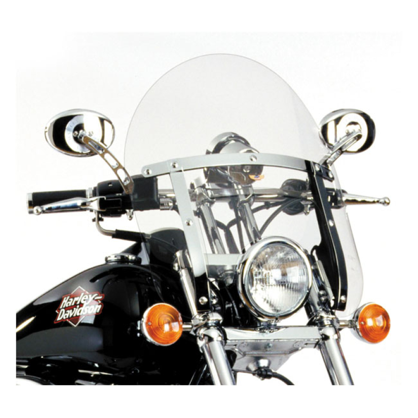 NC LOW BOY HEAVY DUTYT WINDSHIELD - LIGHT GRAY 2-PIECE WINDSHIELD DESI 901976