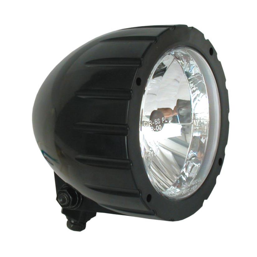 ABS 4-1/2" HS1 HEADLAMP. GROOVED. BLACK - BLACK ABS PLASTIC HOUSING  - 902016