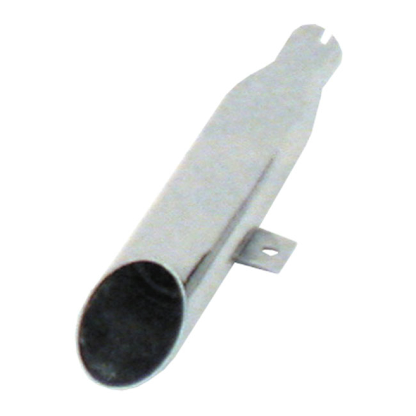 PAUGHCO, REPLACEMENT MUFFLER. SLASH CUT. CHROME FRONT. OEM STYLE REPLA 902234