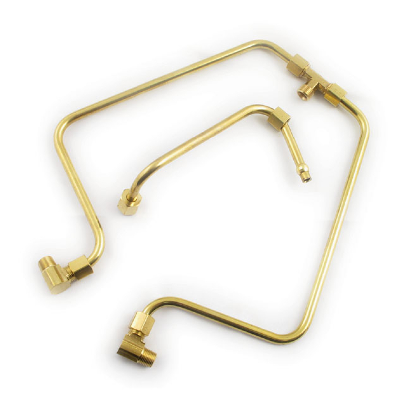 PAUGHCO, ''OLD STF'' DUAL ROCKER BOX OIL LINES. BRASS WITH BRASS ROCKE 902773