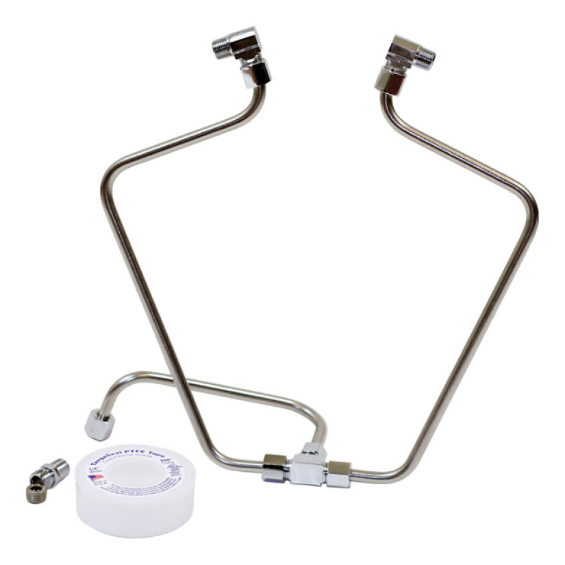 PAUGHCO, ''OLD STF'' DUAL ROCKER BOX OIL LINES. STAINLESS WITH STAINLE 902853