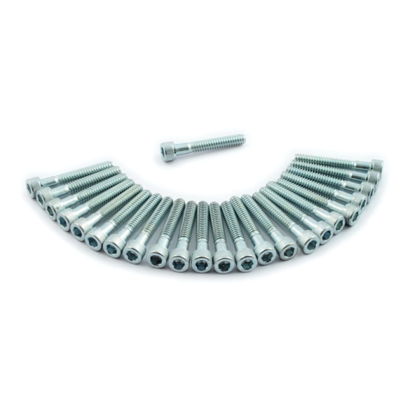 PAUGHCO, PANHEAD ROCKER COVER BOLT KIT. CHROME 902919