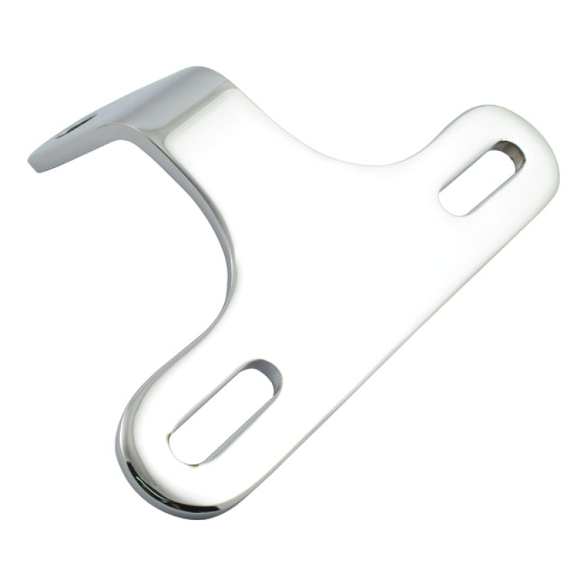 CUSTOM HEADLAMP BRACKET, SLOTTED. CHROME CHROME PLATED STEEL.  A UNIVE 903465