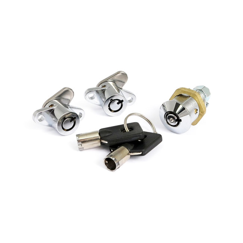 SADDLEBAG & TOP CASE LOCK SET CHROME 93-13 FLT/TOURING (NU) 904219