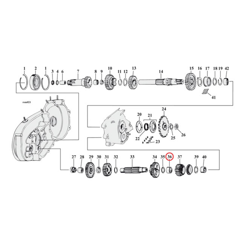 BUSHING, C-SHAFT 1ST GEAR XL L72-E84 904405
