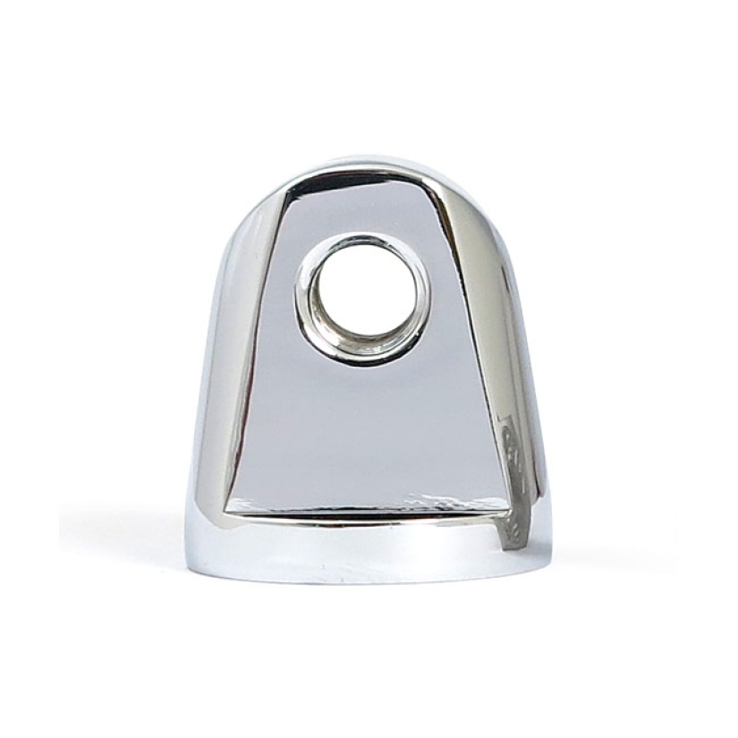 STRAIGHT CONE HEADLAMP MOUNT BLOCK. CHROME CHROME PLATED ALUMINUM.  3/ 904471