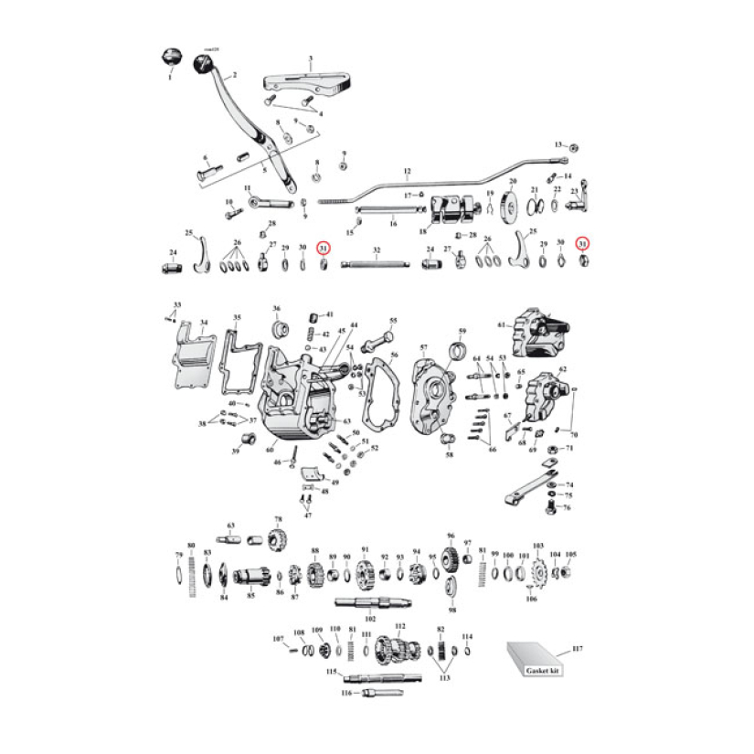 NUT, SHIFTER FORK 904485