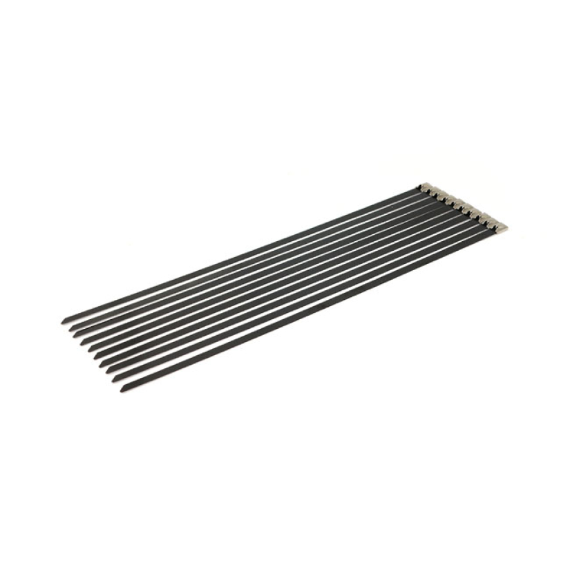 EXHAUST TIE WRAPS 14.25" LONG BLACK STAINLESS 904746
