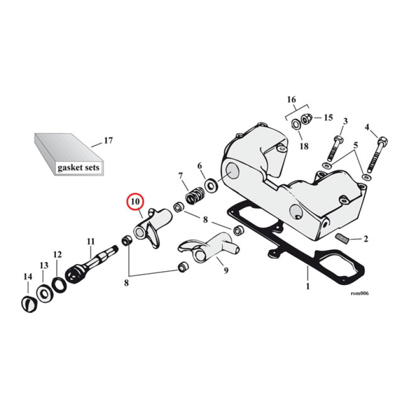 ROCKER ARM FRONT INTAKE 904855