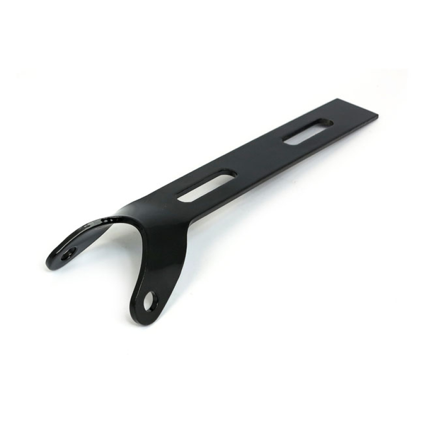 UNIVERSAL SOLO SEAT HINGE, ROUND MOUNT. BLACK GLOSS BLACK. WITH SLOTTE 904883