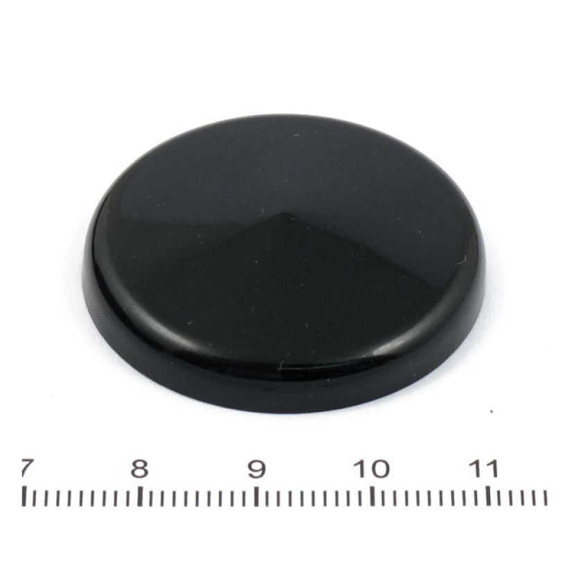 BLACK 1-7/16" (35MM) DIAMETER EMBLEM 905072 CHROME 905149