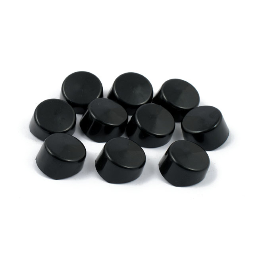 SMOOTHTOPPS, PUSH-ON COVER KIT. BLACK ROCKER BOX BOLT & COVER KIT. SMO 905156