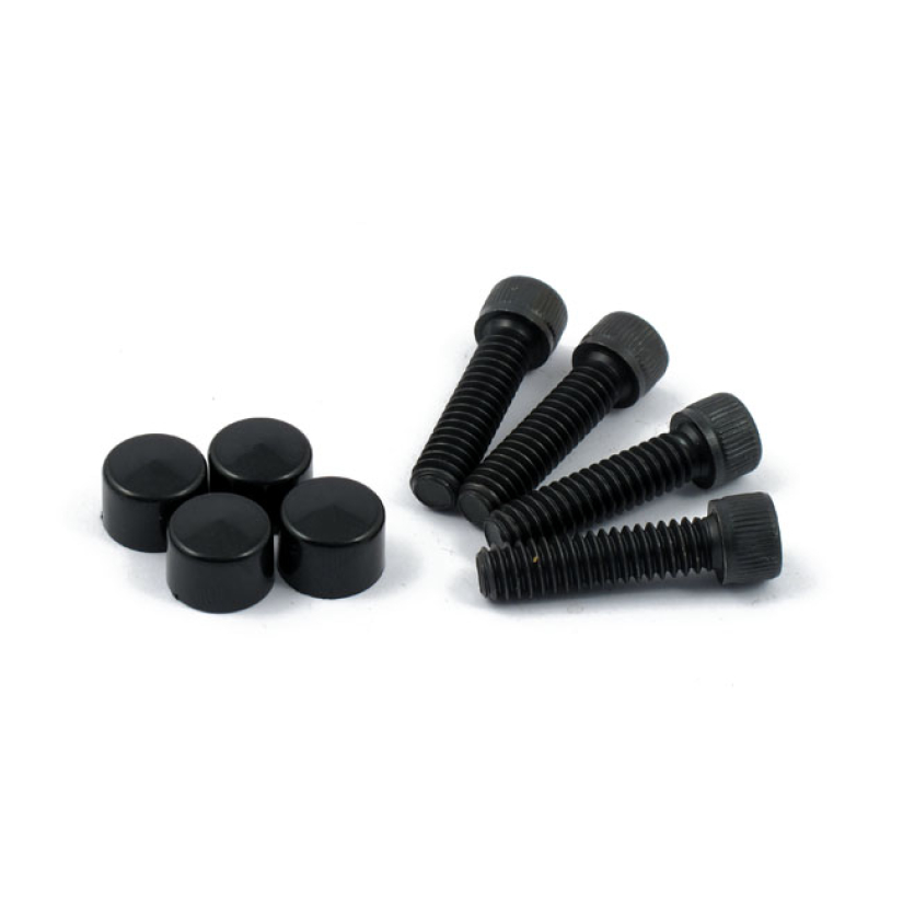 SMOOTHTOPPS, PUSH-ON COVER & BOLT KIT BLACK; CLUTCH & BRAKE LEVER CLAM 905166