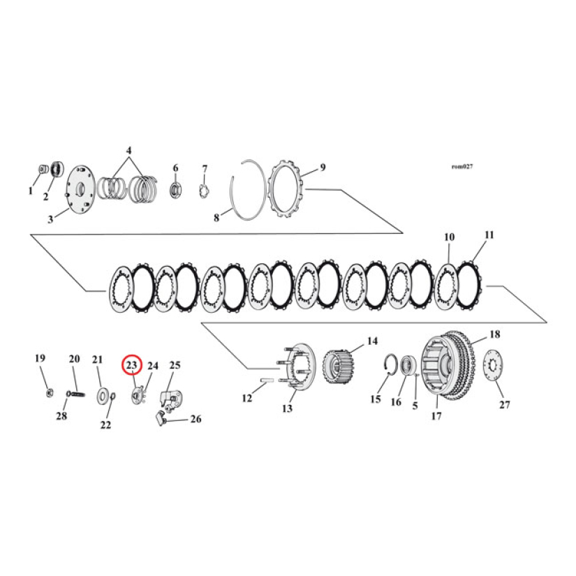CLUTCH OUTER RAMP 905175