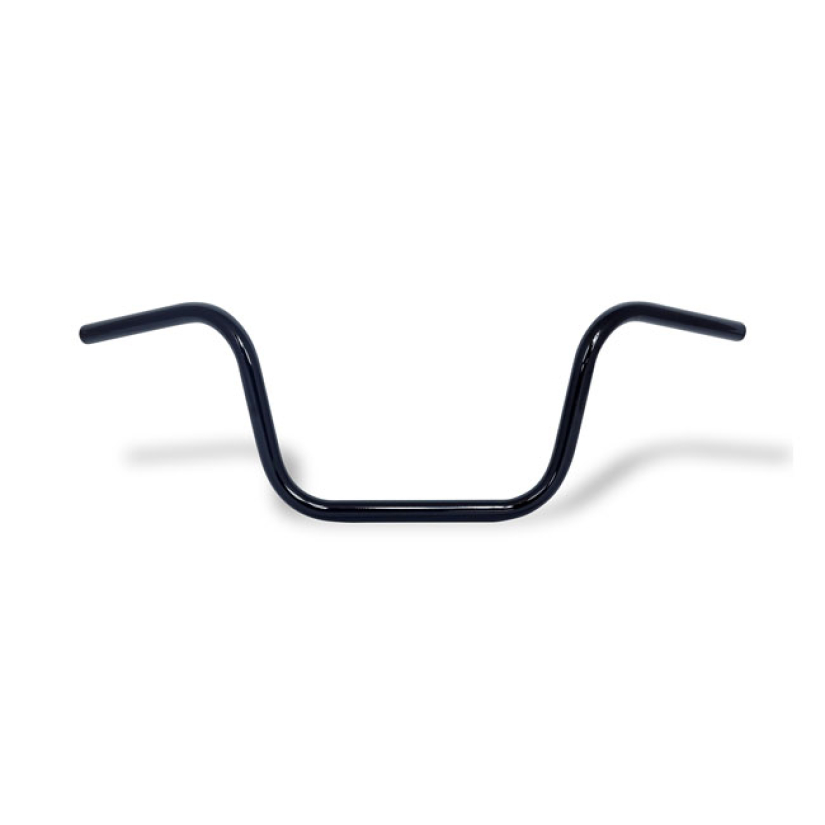 APEHANGER HANDLEBAR, 10" RISE, 1" BLACK BLACK FINISHED STEEL; NON-DIMP 905224
