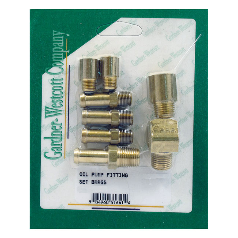 GARDNER-WESTCOTT, OIL PUMP LINE FITTING KIT. BRASS SOLID BRASS. WITH F 905306