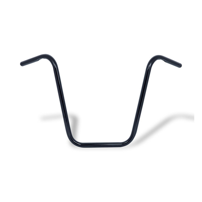 APEHANGER HANDLEBAR, 18" RISE, 1" BLACK BLACK FINISHED STEEL. DIMPLED. 905321