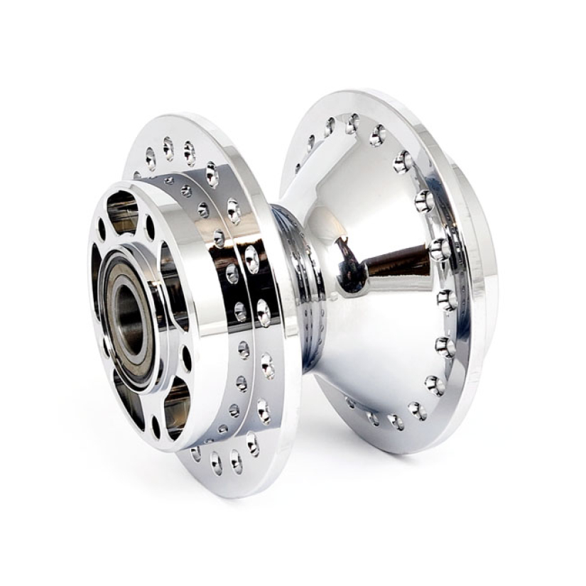 FRONT WHEEL HUB, WITH ABS CHROME; ABS MODELS 12-17 DYNA (NU) 905566