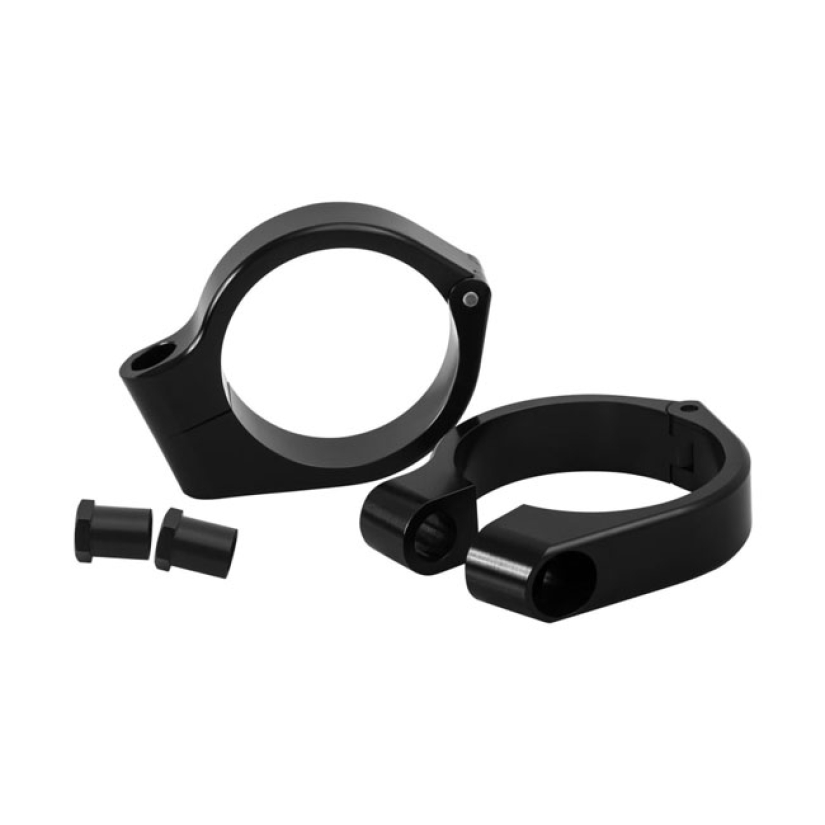 MOTONE, WRAP-AROUND TURN SIGNAL BRACKETS, 39MM FORKS BLACK ANODIZED. C 905809